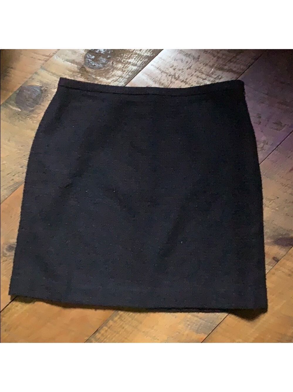 Ann Taylor Loft dark blue and pink tweed skirt  Size 12